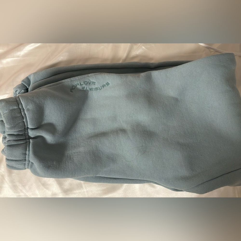 For Love And Lemons - For Love & Leisure Teal Jogger Sweat Pants (Size XS)